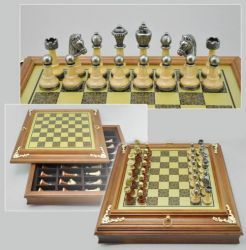Шахматы "Классика", цветные фигуры